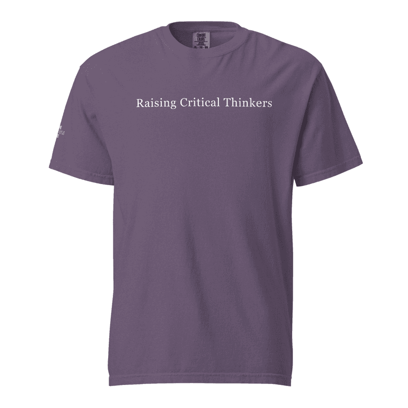 Raising Critical Thinkers- Comfort Color Tee thumbnail