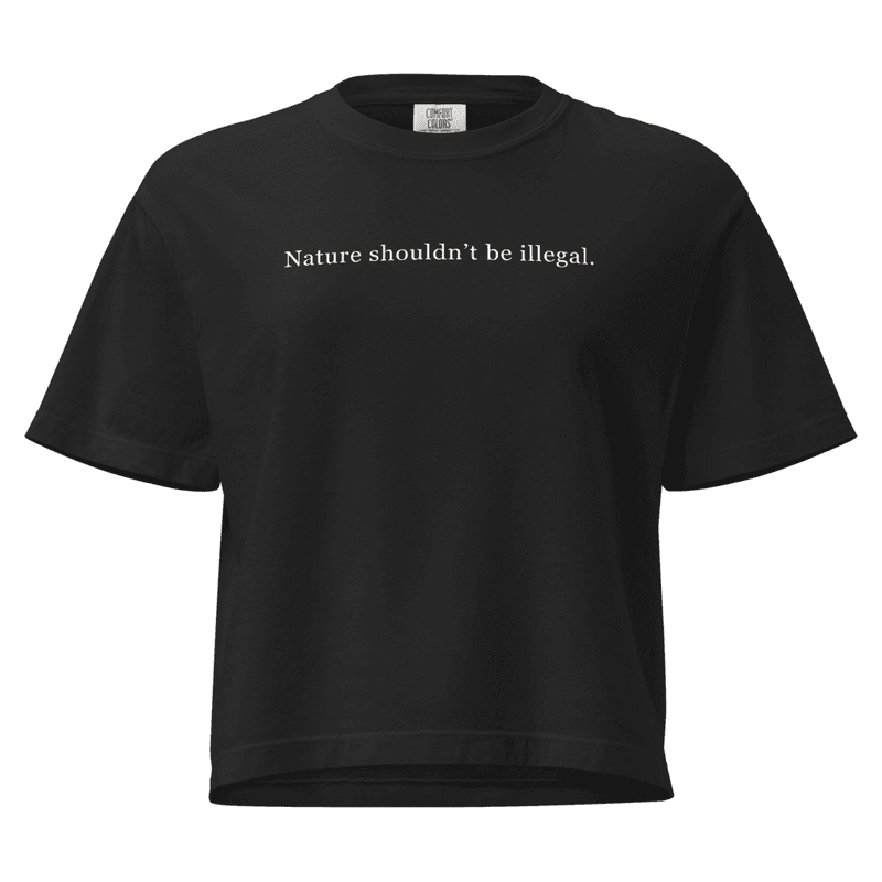 Nature Shouldn't be illegal -- Women's Crop Tee thumbnail